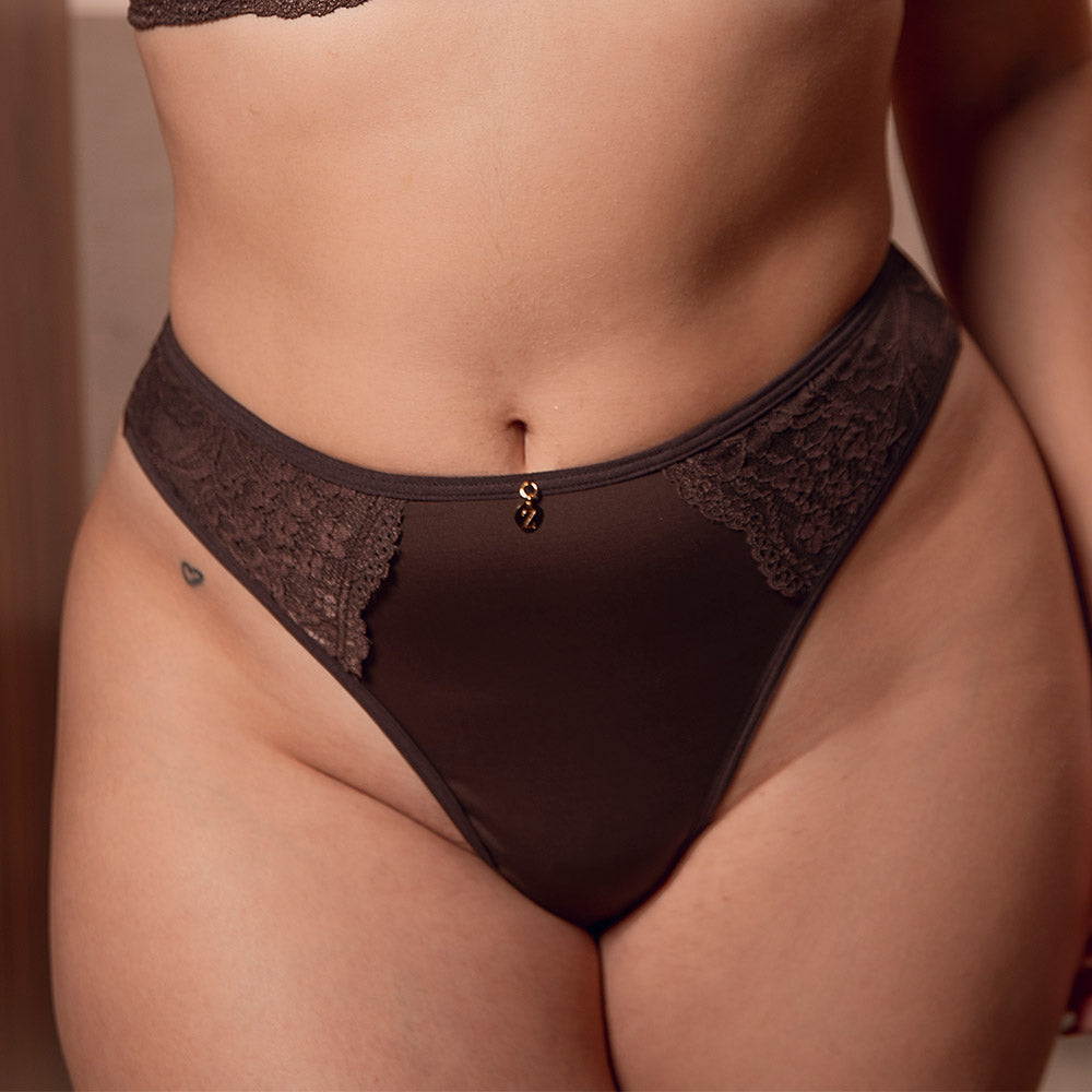 Calcinha Tanga Fio Cacau