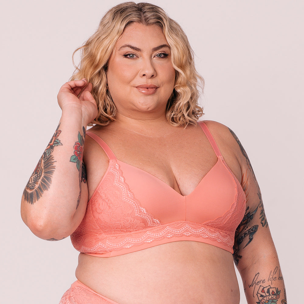 Sutiã Luna Plus Size Dreams Pêssego