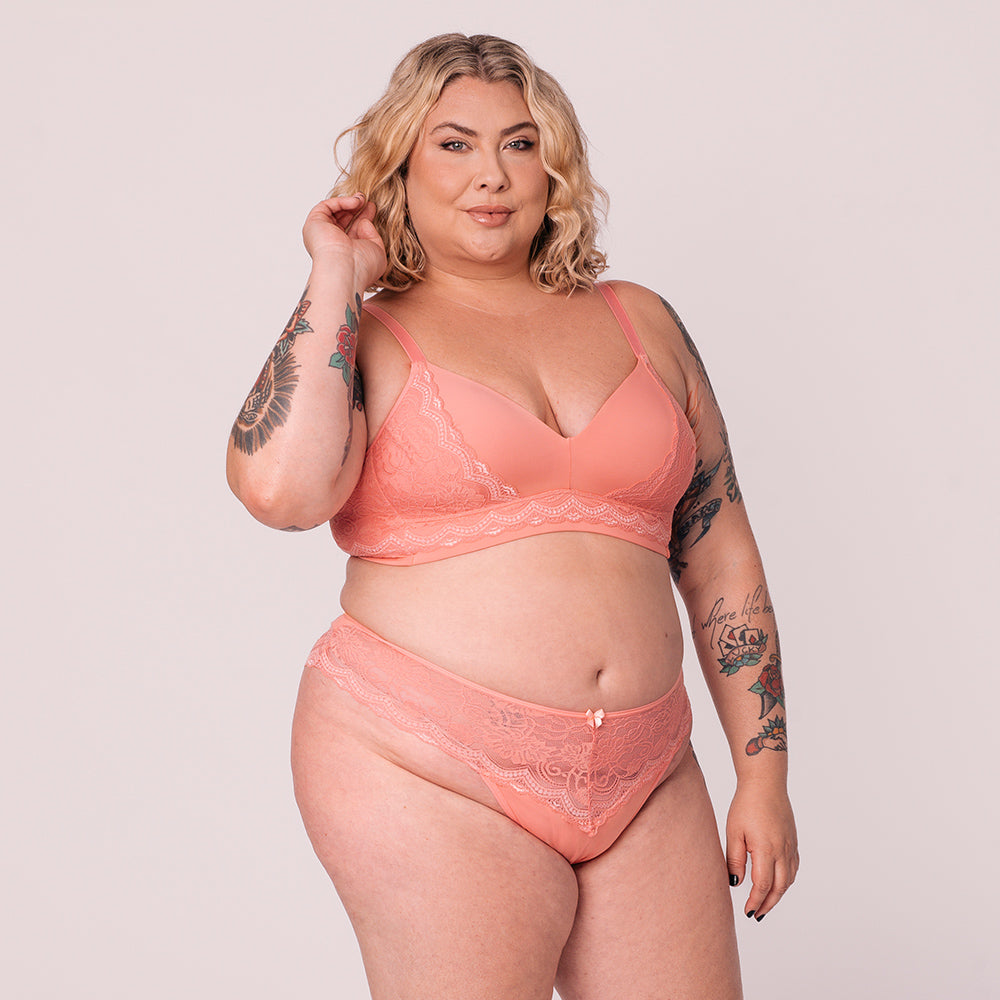 Sutiã Luna Plus Size Dreams Pêssego