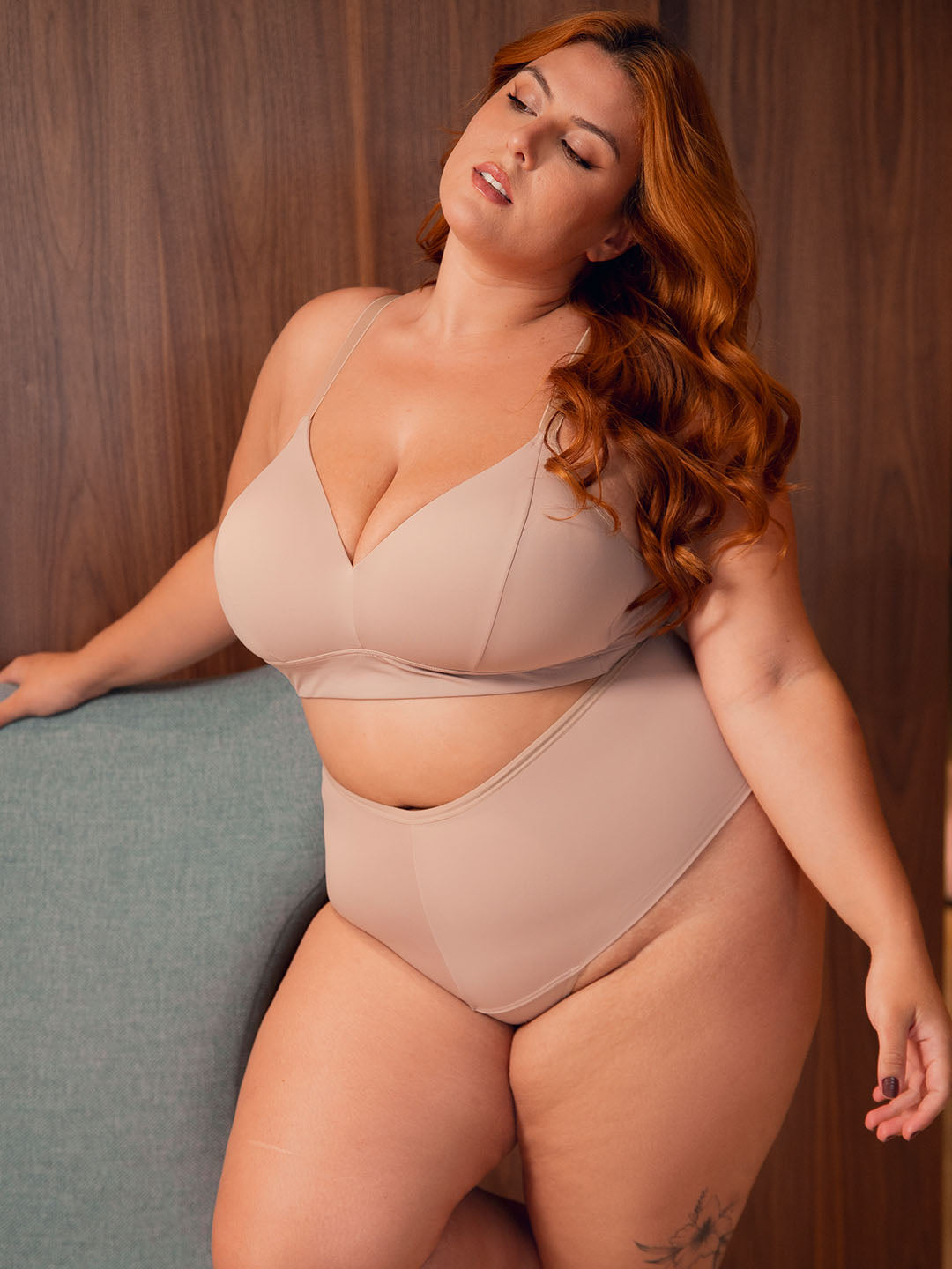 Sutiã Luna Plus Size Day by Day Chocolate